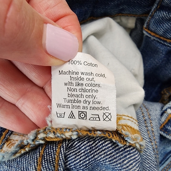 J Crew Denim Blue Women's Shorts Size 28 Raw Hem 100% Cotton - Picture 3 of 5